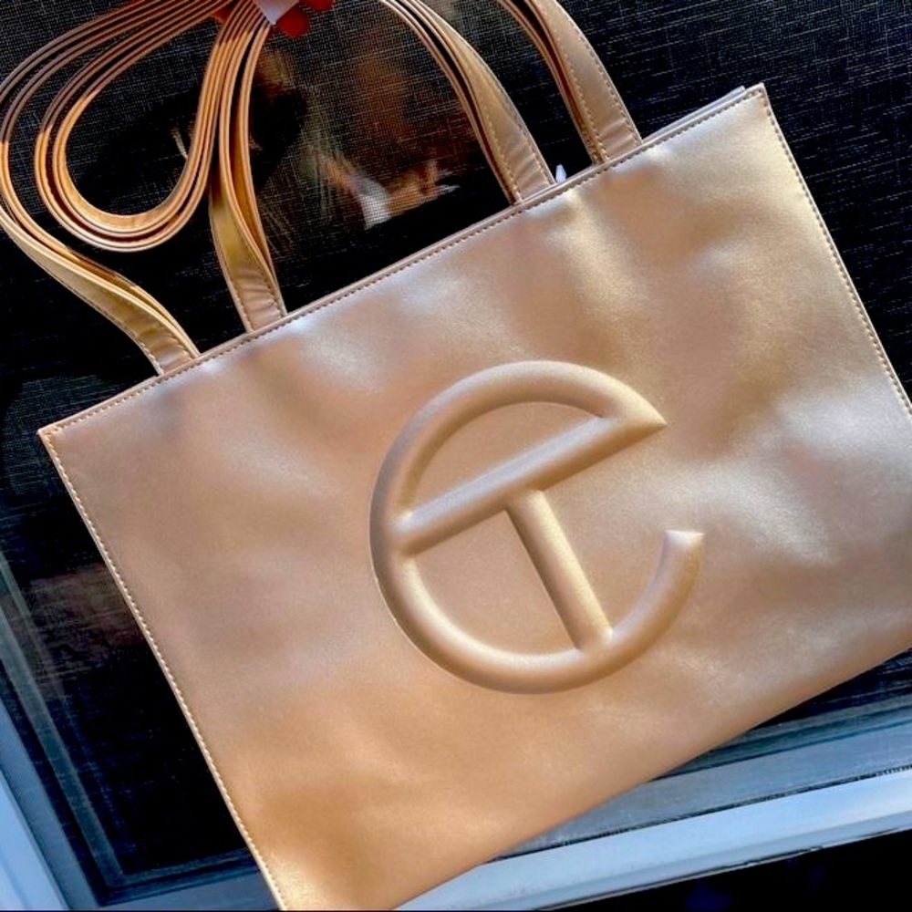 TELFAR medium bag GOLD
